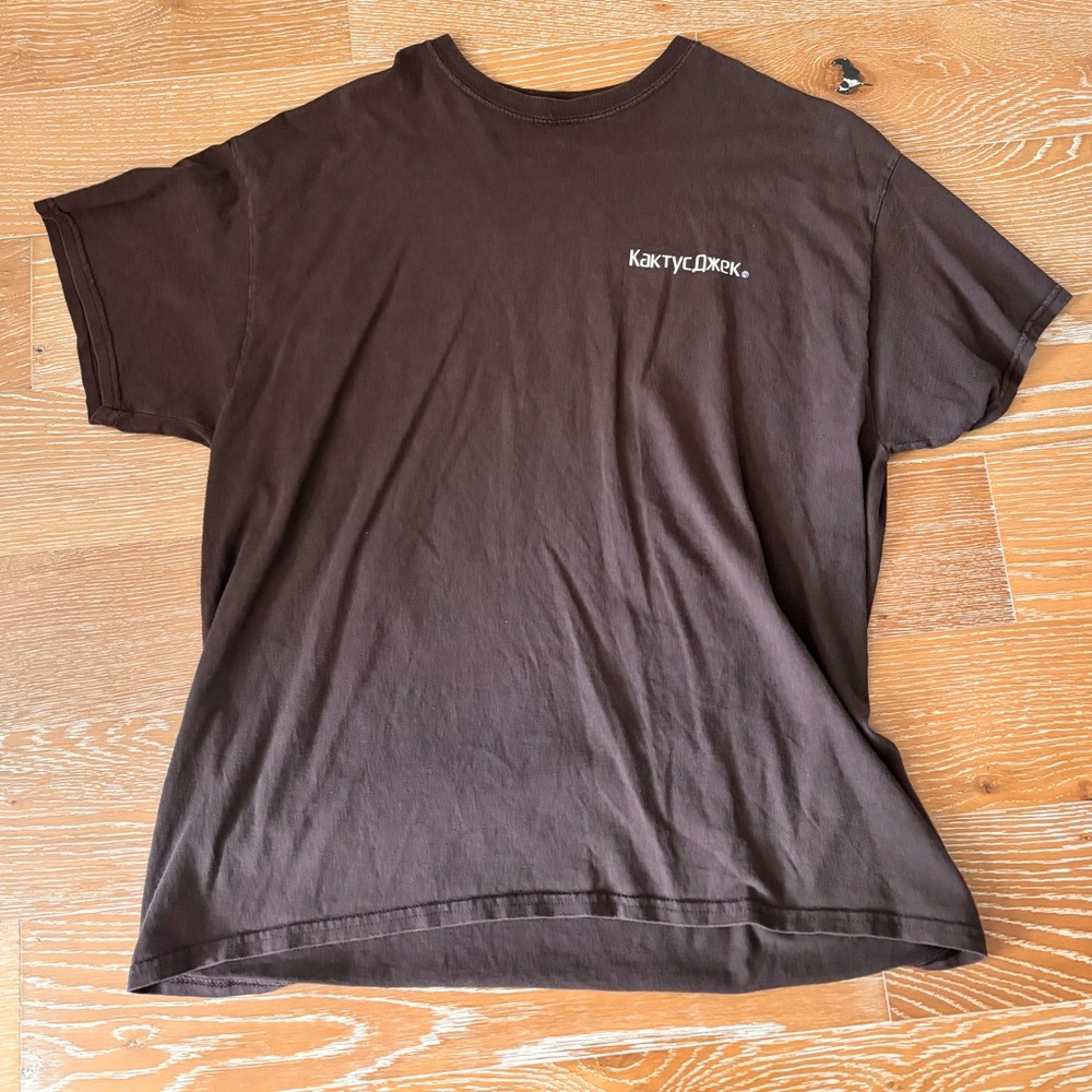 Cactus Jack by Travis Scott Brown Short Sleeve Tee
